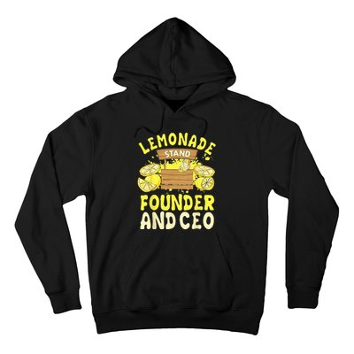 Lemonade Stand Founder And CEO Lemon Juice Citrus Drink Hoodie