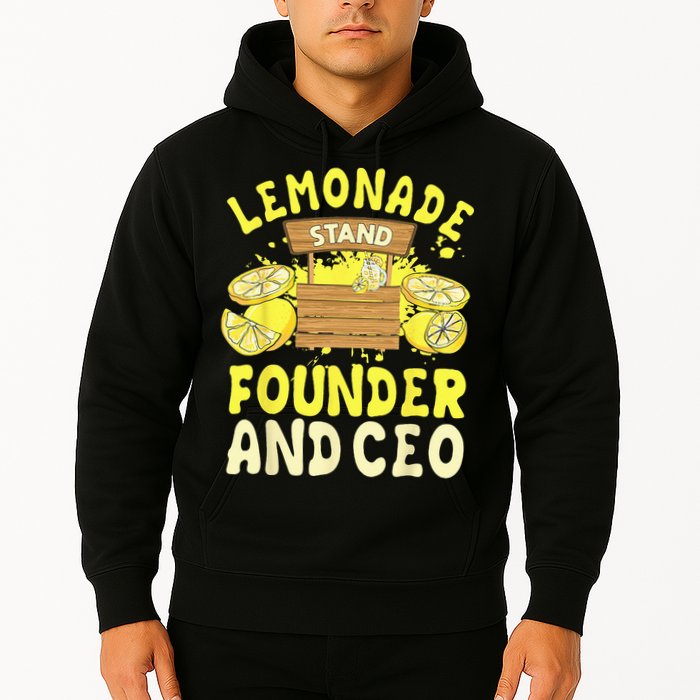 Lemonade Stand Founder And CEO Lemon Juice Citrus Drink Hoodie