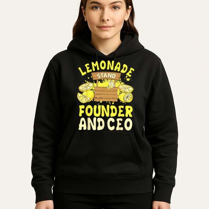 Lemonade Stand Founder And CEO Lemon Juice Citrus Drink Hoodie
