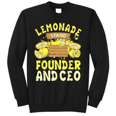 Lemonade Stand Founder And CEO Lemon Juice Citrus Drink Sweatshirt