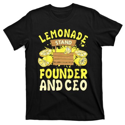 Lemonade Stand Founder And CEO Lemon Juice Citrus Drink T-Shirt