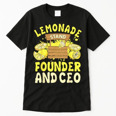 Lemonade Stand Founder And CEO Lemon Juice Citrus Drink Tall T-Shirt