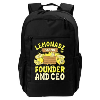 Lemonade Stand Founder And CEO Lemon Juice Citrus Drink Backpack