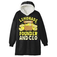 Lemonade Stand Founder And CEO Lemon Juice Citrus Drink Hooded Wearable Blanket