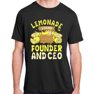 Lemonade Stand Founder And CEO Lemon Juice Citrus Drink Adult ChromaSoft Performance T-Shirt