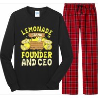 Lemonade Stand Founder And CEO Lemon Juice Citrus Drink Long Sleeve Pajama Set