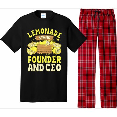 Lemonade Stand Founder And CEO Lemon Juice Citrus Drink Pajama Set