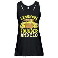 Lemonade Stand Founder And CEO Lemon Juice Citrus Drink Ladies Essential Flowy Tank