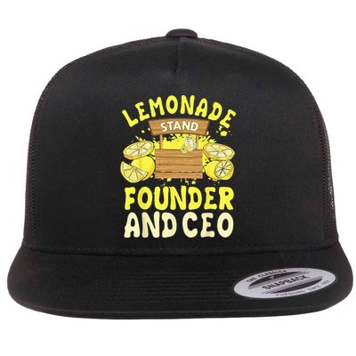 Lemonade Stand Founder And CEO Lemon Juice Citrus Drink Flatbill Hat