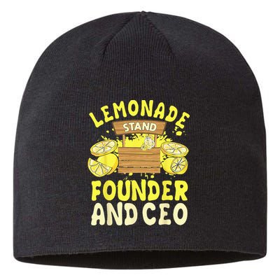 Lemonade Stand Founder And CEO Lemon Juice Citrus Drink Sustainable Beanie