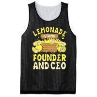 Lemonade Stand Founder And CEO Lemon Juice Citrus Drink Mesh Reversible Basketball Jersey Tank