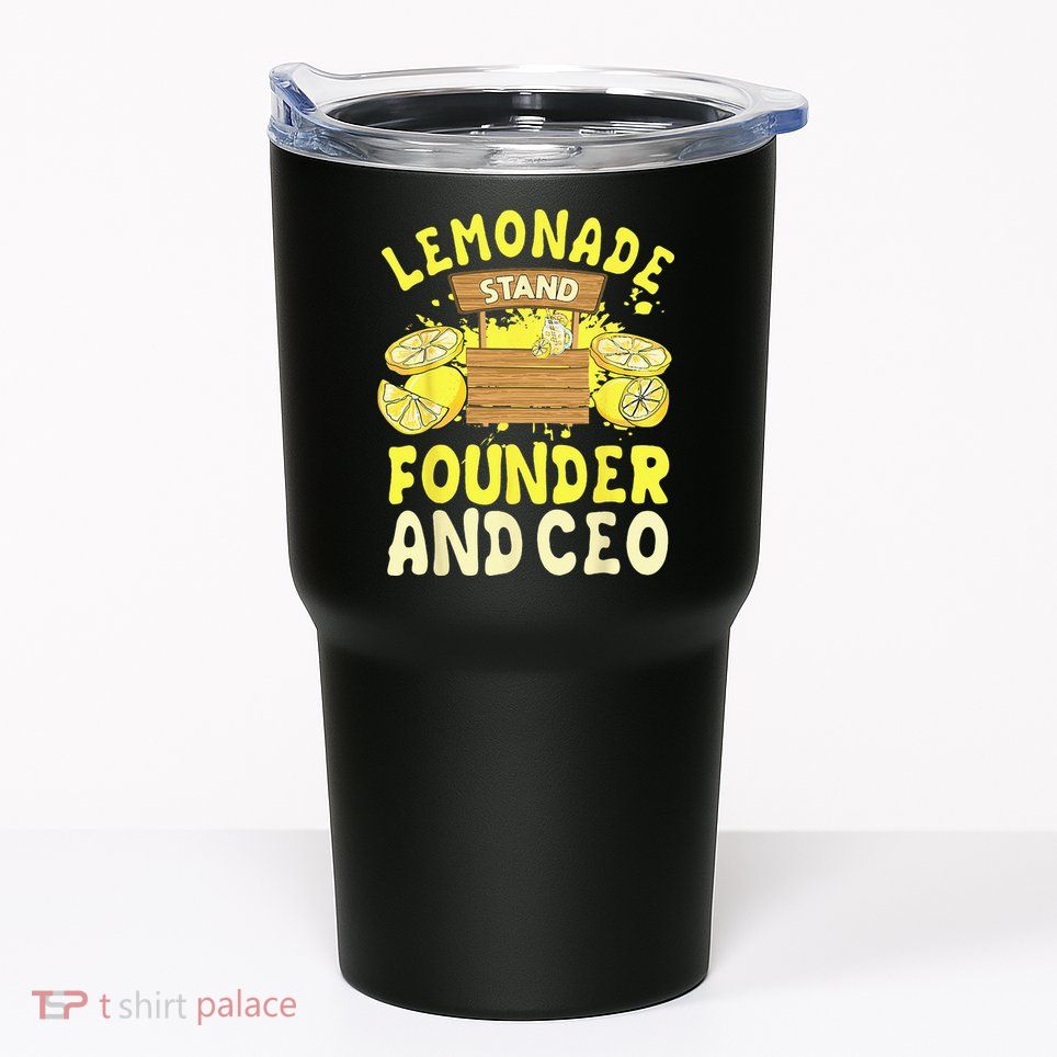 Lemonade Stand Founder And CEO Lemon Juice Citrus Drink Tumbler