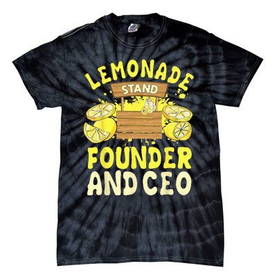 Lemonade Stand Founder And CEO Lemon Juice Citrus Drink Tie-Dye T-Shirt