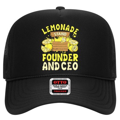 Lemonade Stand Founder And CEO Lemon Juice Citrus Drink Trucker Hat