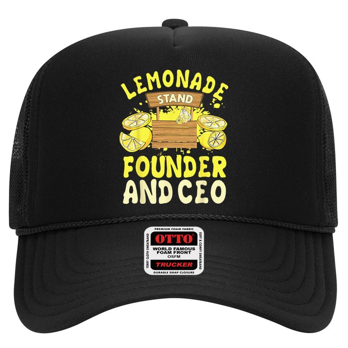Lemonade Stand Founder And CEO Lemon Juice Citrus Drink Hat