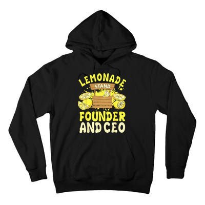 Lemonade Stand Founder And CEO Lemon Juice Citrus Drink Tall Hoodie