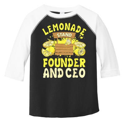 Lemonade Stand Founder And CEO Lemon Juice Citrus Drink Toddler Fine Jersey T-Shirt