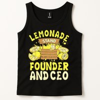 Lemonade Stand Founder And CEO Lemon Juice Citrus Drink Tank Top