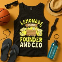 Lemonade Stand Founder And CEO Lemon Juice Citrus Drink Tank Top