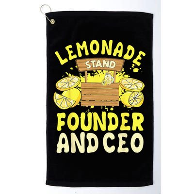 Lemonade Stand Founder And CEO Lemon Juice Citrus Drink Golf Towel