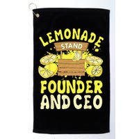 Lemonade Stand Founder And CEO Lemon Juice Citrus Drink Golf Towel
