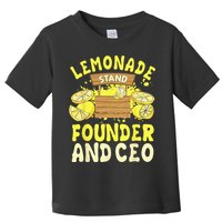 Lemonade Stand Founder And CEO Lemon Juice Citrus Drink Toddler T-Shirt
