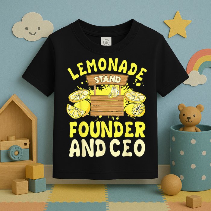 Lemonade Stand Founder And CEO Lemon Juice Citrus Drink Toddler T-Shirt