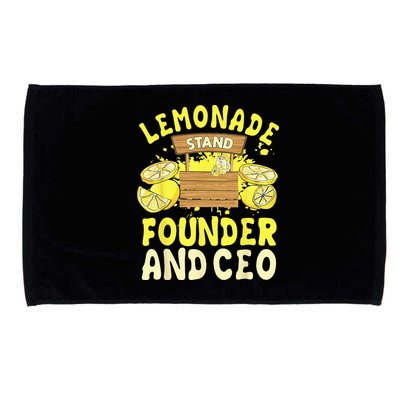 Lemonade Stand Founder And CEO Lemon Juice Citrus Drink Microfiber Hand Towel