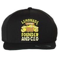 Lemonade Stand Founder And CEO Lemon Juice Citrus Drink Wool Snapback Cap