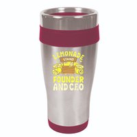 Lemonade Stand Founder And CEO Lemon Juice Citrus Drink 16oz Travel Tumbler