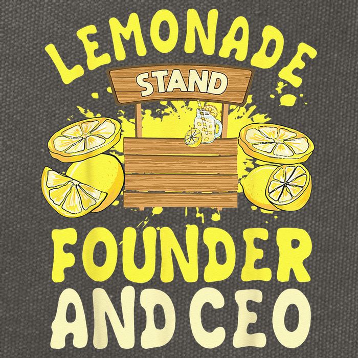 Lemonade Stand Founder And CEO Lemon Juice Citrus Drink Cotton Canvas Backpack