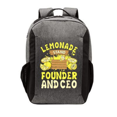 Lemonade Stand Founder And CEO Lemon Juice Citrus Drink Vector Backpack