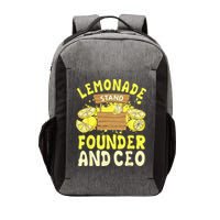 Lemonade Stand Founder And CEO Lemon Juice Citrus Drink Vector Backpack
