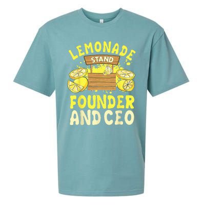 Lemonade Stand Founder And CEO Lemon Juice Citrus Drink Sueded Cloud Jersey T-Shirt