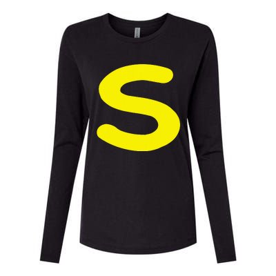 Letter S Funny Matching Halloween Costume Womens Cotton Relaxed Long Sleeve T-Shirt