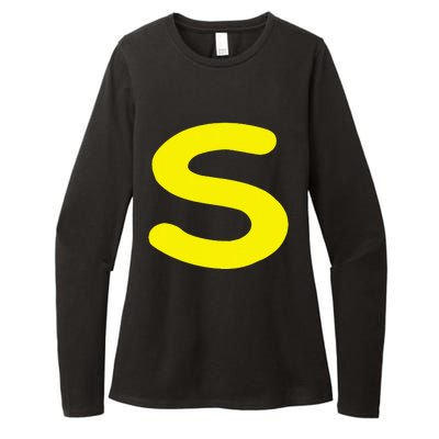 Letter S Funny Matching Halloween Costume Womens CVC Long Sleeve Shirt