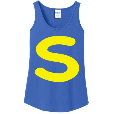 Letter S Funny Matching Halloween Costume Ladies Essential Tank