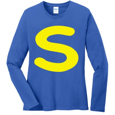 Letter S Funny Matching Halloween Costume Ladies Long Sleeve Shirt