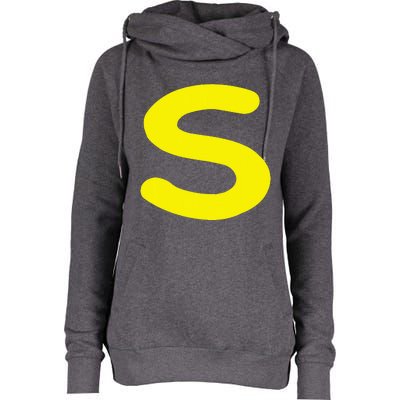 Letter S Funny Matching Halloween Costume Womens Funnel Neck Pullover Hood