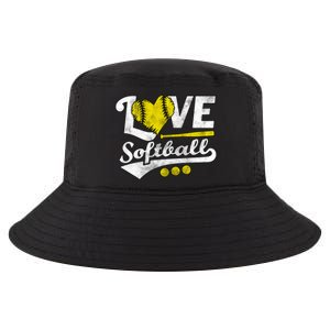 Love Softball For Teen And Cute Softball Lovers Gift Cool Comfort Performance Bucket Hat