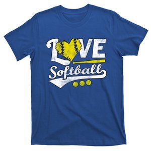 Love Softball For Teen And Cute Softball Lovers Gift T-Shirt