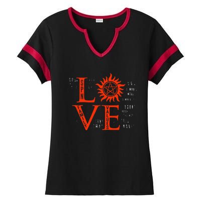 Love Supernatural For Men Women Kids Ladies Halftime Notch Neck Tee