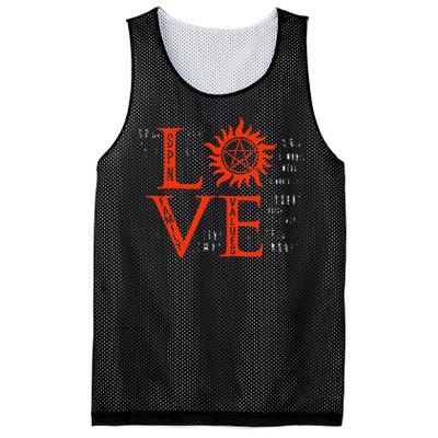 Love Supernatural For Men Women Kids Mesh Reversible Basketball Jersey Tank