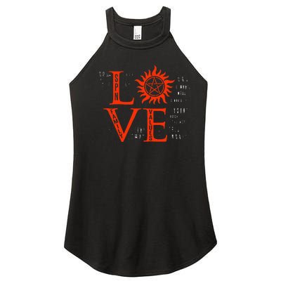 Love Supernatural For Men Women Kids Women’s Perfect Tri Rocker Tank