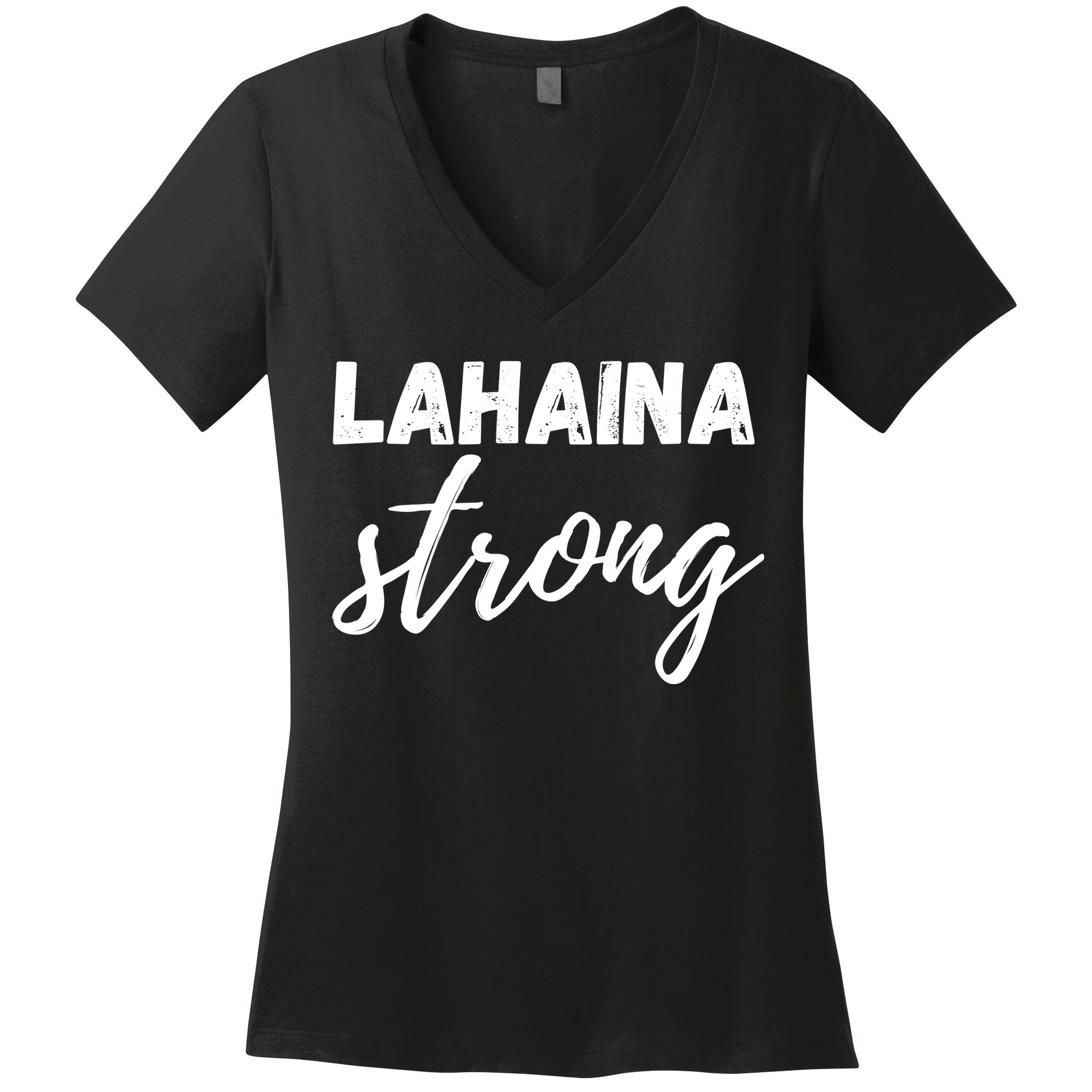 Lahaina Strong Funny Hawaii Strong Women's V-Neck T-Shirt