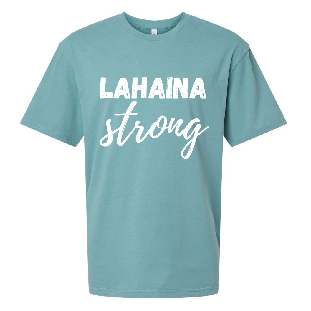 Lahaina Strong Funny Hawaii Strong Sueded Cloud Jersey T-Shirt