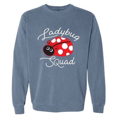 Ladybug Squad Funny Ladybug Gift Garment-Dyed Sweatshirt