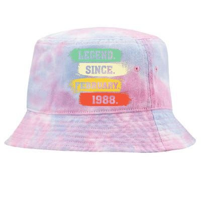 Legend Since February 1988 – Happy Birthday Tie-Dyed Bucket Hat