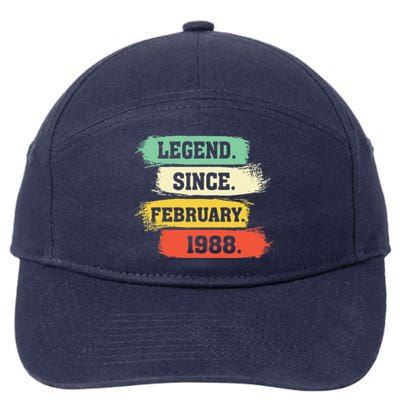 Legend Since February 1988 – Happy Birthday 7-Panel Snapback Hat