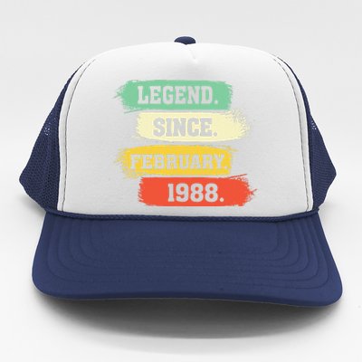 Legend Since February 1988 – Happy Birthday Trucker Hat